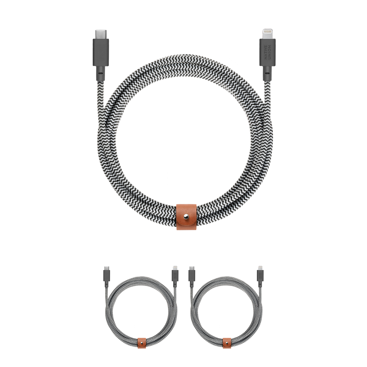 3-Pack Belt Cable XL (USB-C to Lightning)