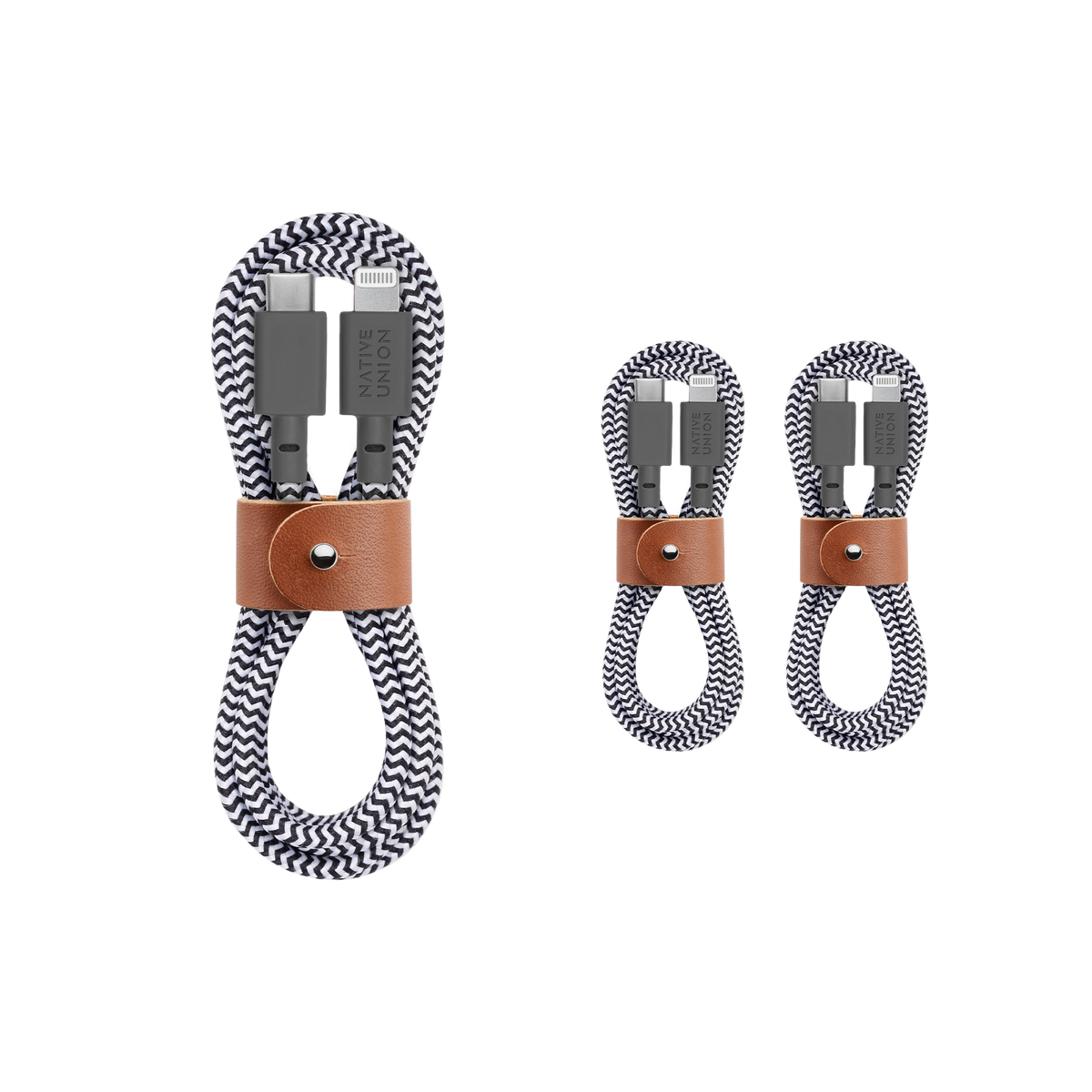 3-Pack Belt Cable (USB-C to Lightning)